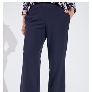 NWOT - ROZ & ALI SECRET AGENT SLIGHT BOOTCUT PANTS - BLUE - 16W